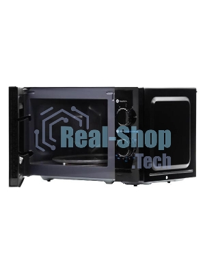 Микроволновая печь HOME HMM207BB черный, 20 л, 700 Вт, переключатели — поворотный механизм