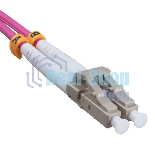 Патч-корд оптический Cabeus FOP-50-OM4-LC-LC-0,5m duplex LC-LC 50/125 mm OM4 0,5м LSZH
