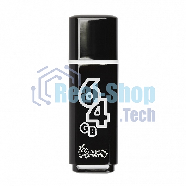 Флешка USB Smartbuy 64 Gb USB Smartbuy Glossy series черный (SB64 GbGS-K)