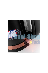 Чайник электрический BRAYER BR1005BK 2200Вт.1,7 л, STRIX, сталь окраш, термометр, черный