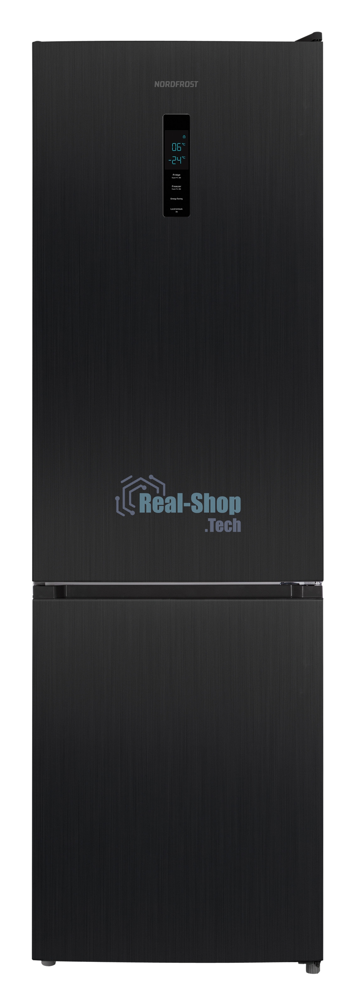Холодильник Nordfrost RFC 390D NFXd темная нержавеющая сталь двухкамерный 240/95л морозилка снизу