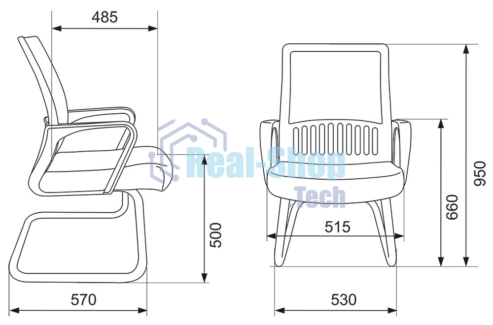 Кресло компьютерное Бюрократ MC-209/B/TW-11 TW-01 TW-11 черный, спинка сетка