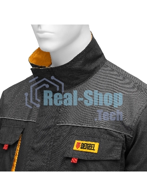 Куртка профессиональная рабочая Denzel 65% полиэстер 35% хлопок, XL