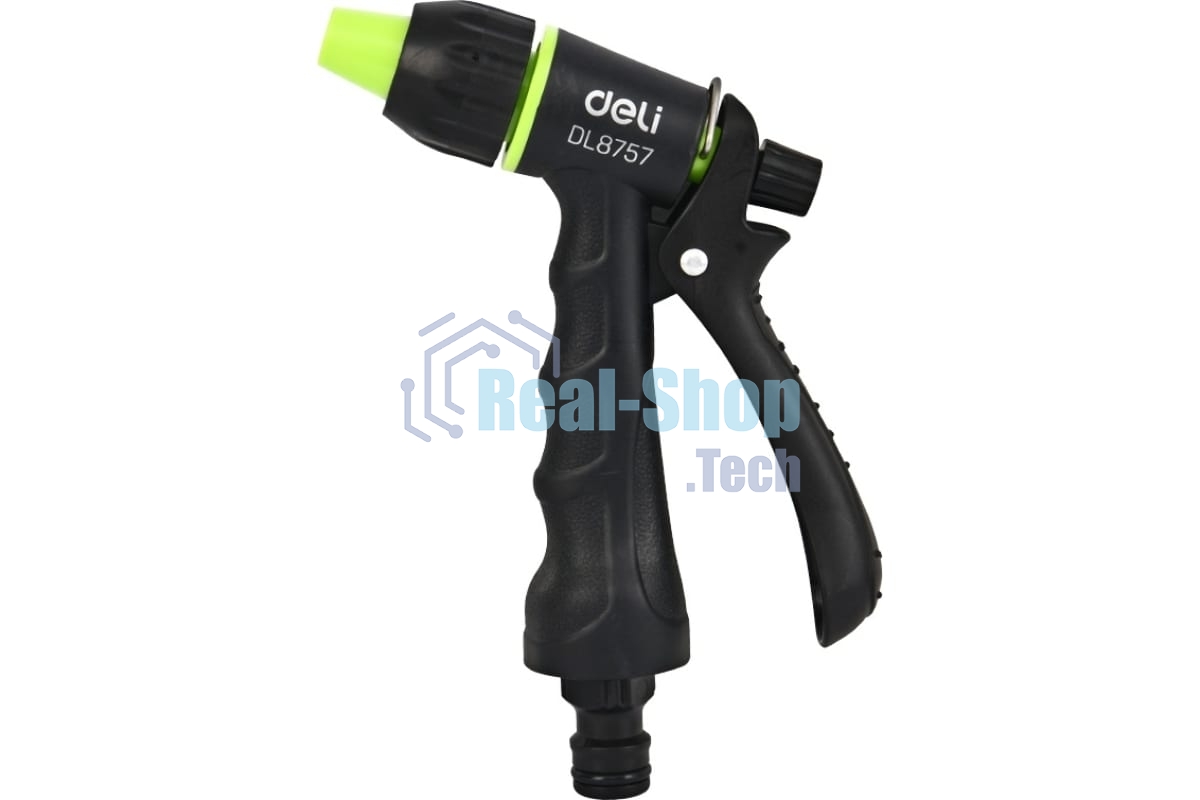 Пистолет-распылитель поливочный Deli DL8757 3 режима распыления, диаметр шланга 3/4