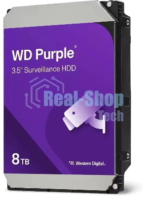 Жесткий диск Western Digital 8Tb Purple SATA III, 5640- rpm, 256Mb, 3.5