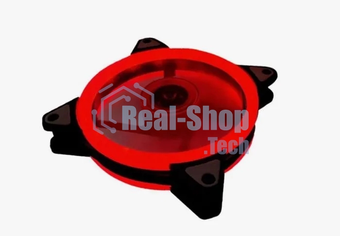 Вентилятор для корпуса Gembird D12025S12L-R черный, 120 мм, 1200 об/мин, 20.5 дБ, 3 pin