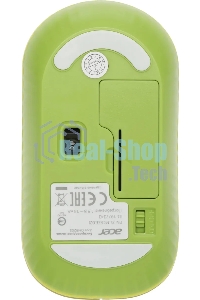 Мышь беспроводная Acer OMR205 зеленый/желтый, 1200 dpi, радиоканал, USB, кнопки - 3