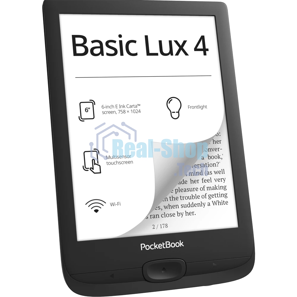 Электронная книга PocketBook 618 Basic Lux Ink черный (PB618-P-WW)