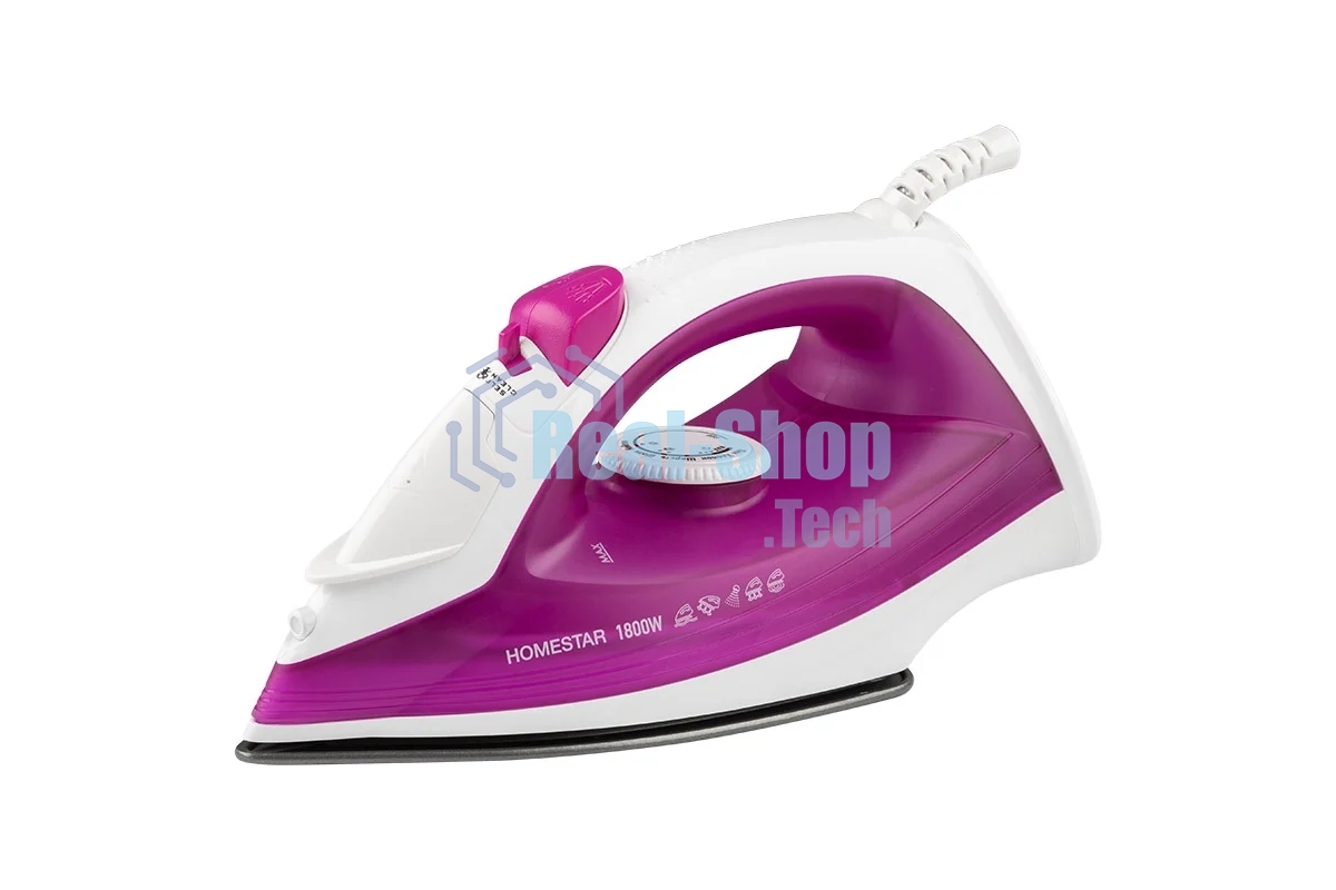 Утюг Homestar HS-4007 белый/фиолетовый, 1800 Вт, 15 г/мин, 220 мл
