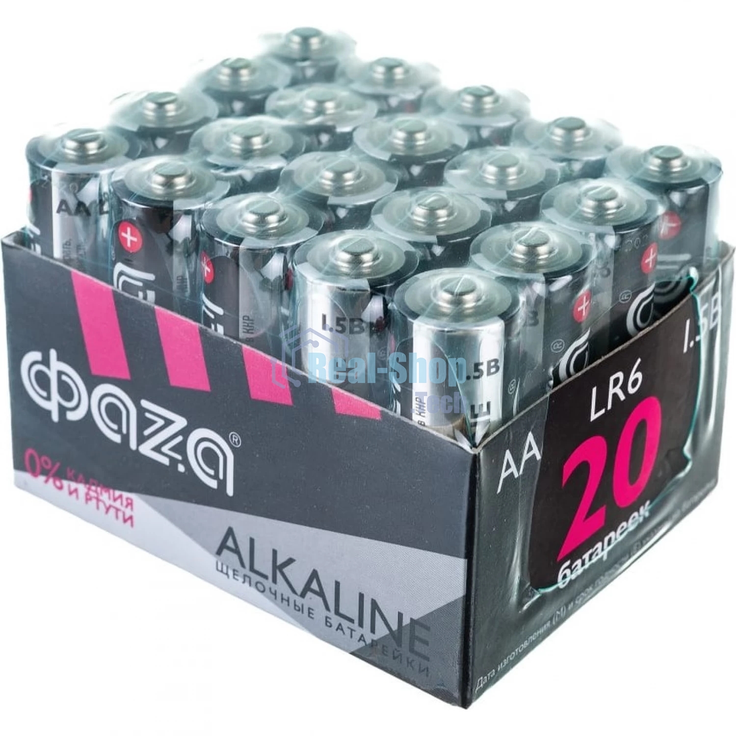 Элемент питания LR 6 (AA) алкалиновая, уп. 20 шт. ФАZА Alkaline Pack-20