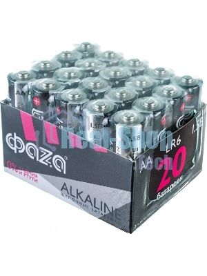 Элемент питания LR 6 (AA) алкалиновая, уп. 20 шт. ФАZА Alkaline Pack-20