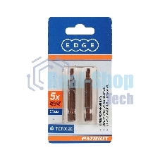 Бита EDGE by PATRIOT T20, сталь S2, длина 50 мм, 2шт в блистере