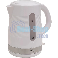 Чайник электрический Oasis making everywhere K-1PW 1,7 л, 2200 Вт, белый
