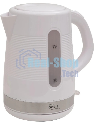 Чайник электрический Oasis making everywhere K-1PW 1,7 л, 2200 Вт, белый