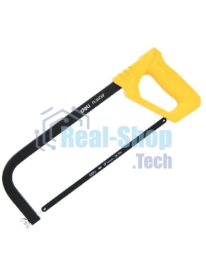 Ножовка по металлу, дереву, пластику Deli DL353212 300мм, пильное полотно из стали 65Mn, пластиковая ручка