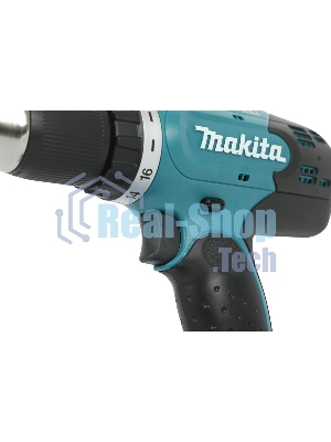 Дрель-шуруповерт Makita DDF453RFE, 18 В, 3 Ач, 42 Нм, щеточный