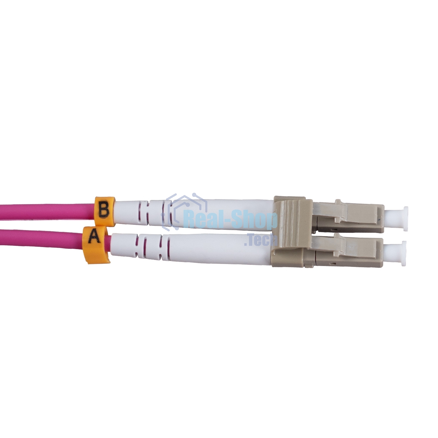 Патч-корд оптический Cabeus FOP-50-OM4-LC-LC-0,5m duplex LC-LC 50/125 mm OM4 0,5м LSZH