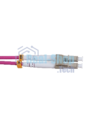 Патч-корд оптический Cabeus FOP-50-OM4-LC-LC-0,5m duplex LC-LC 50/125 mm OM4 0,5м LSZH