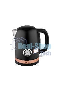 Чайник электрический BRAYER BR1005BK 2200Вт.1,7 л, STRIX, сталь окраш, термометр, черный