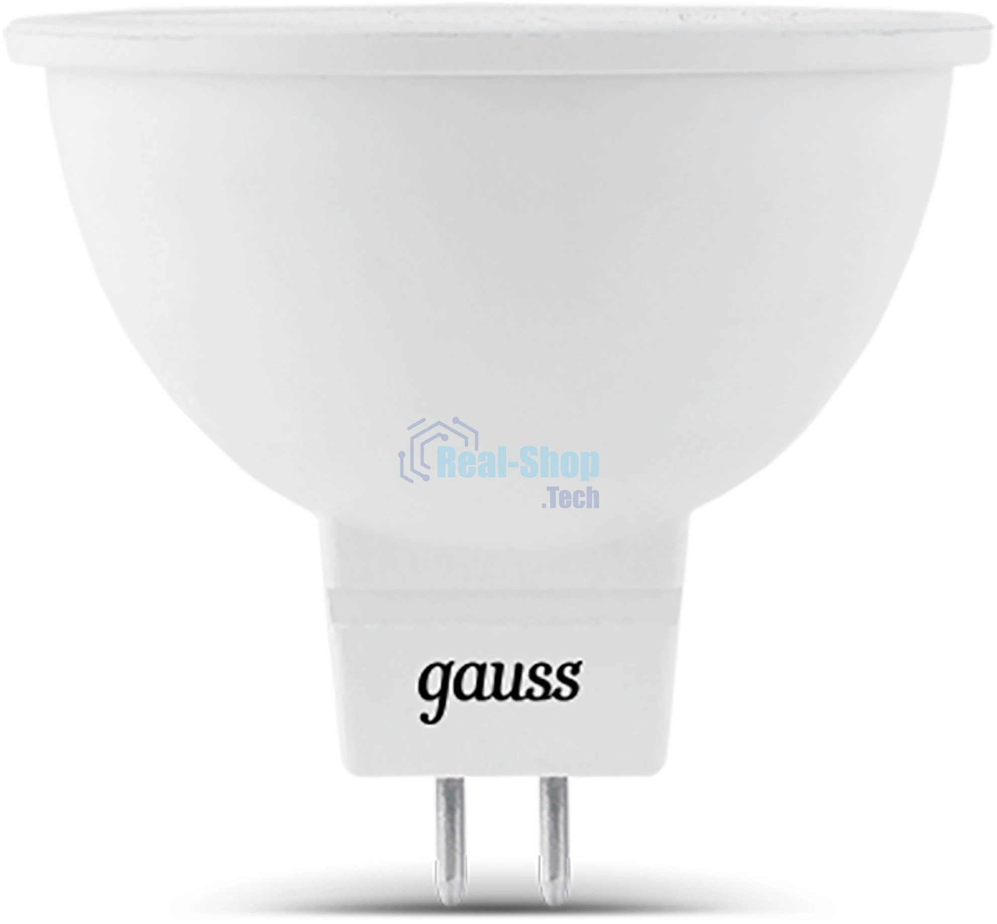 Лампа светодиодная Gauss 101505209 9Вт цок.: GU5.3 рефлек. 150B св. свеч. бел. нейт. MR16 (упак.: 10 шт)