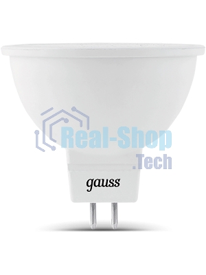 Лампа светодиодная Gauss 101505209 9Вт цок.: GU5.3 рефлек. 150B св. свеч. бел. нейт. MR16 (упак.: 10 шт)