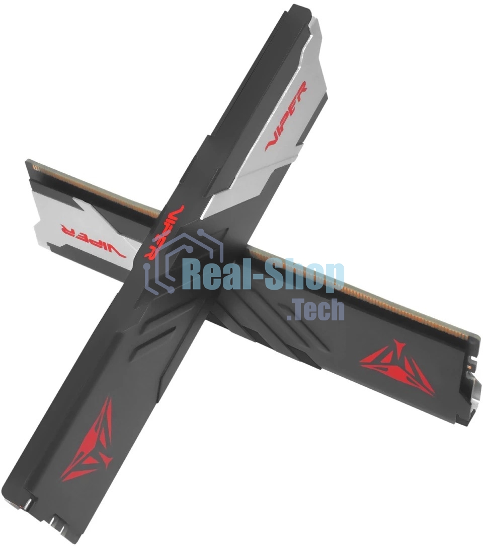 Оперативная память Patriot Memory Viper Venom, DDR5, 48Gb (2x24GB), 6000 MHz, CL30, DIMM, с радиатором, черный