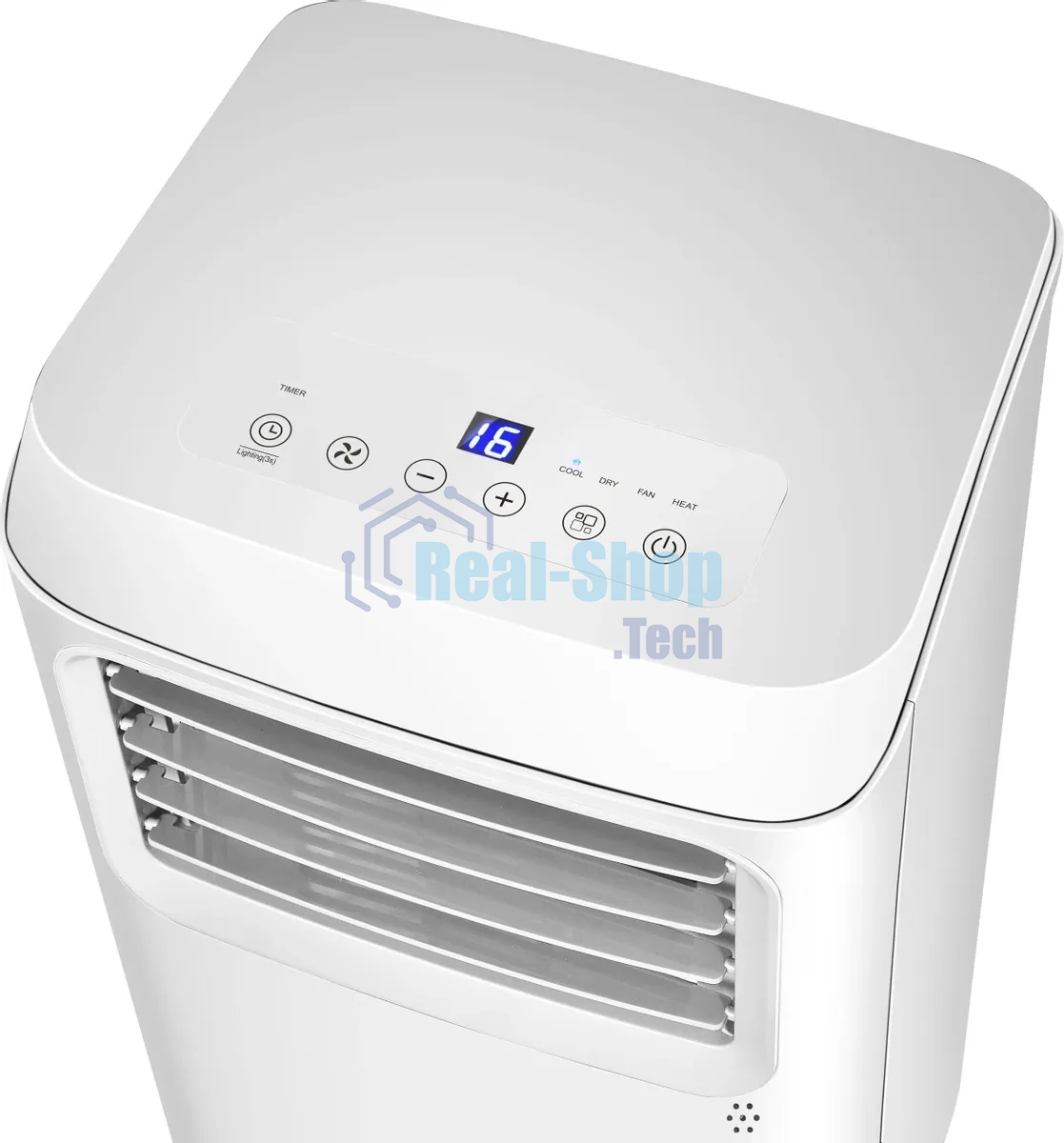 Кондиционер мобильный Hyundai HPAC-12-2 12000 BTU, 35 м², 64 дБ, охлаждение, осушение, белый