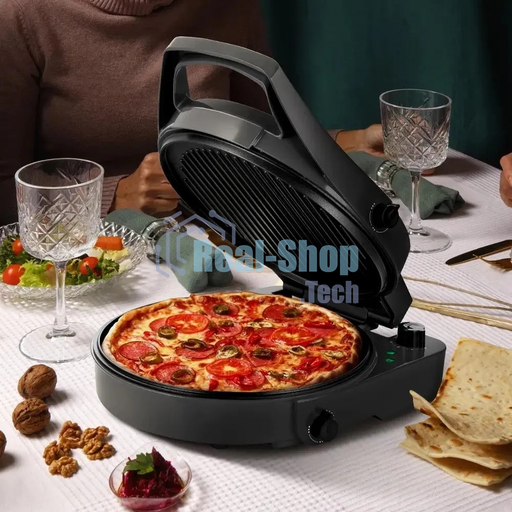 Пиццамейкер Kitfort КТ-4637 1800Вт серый/черный