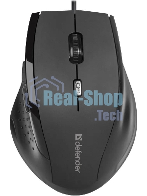 Мышь проводная Defender Accura MM-362 черный, 1600 dpi, USB, кнопки - 6
