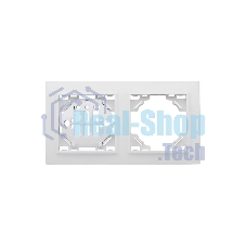 Рамка 2-м Минск горизонтальная белый Basic EKF ERM-G-302-10