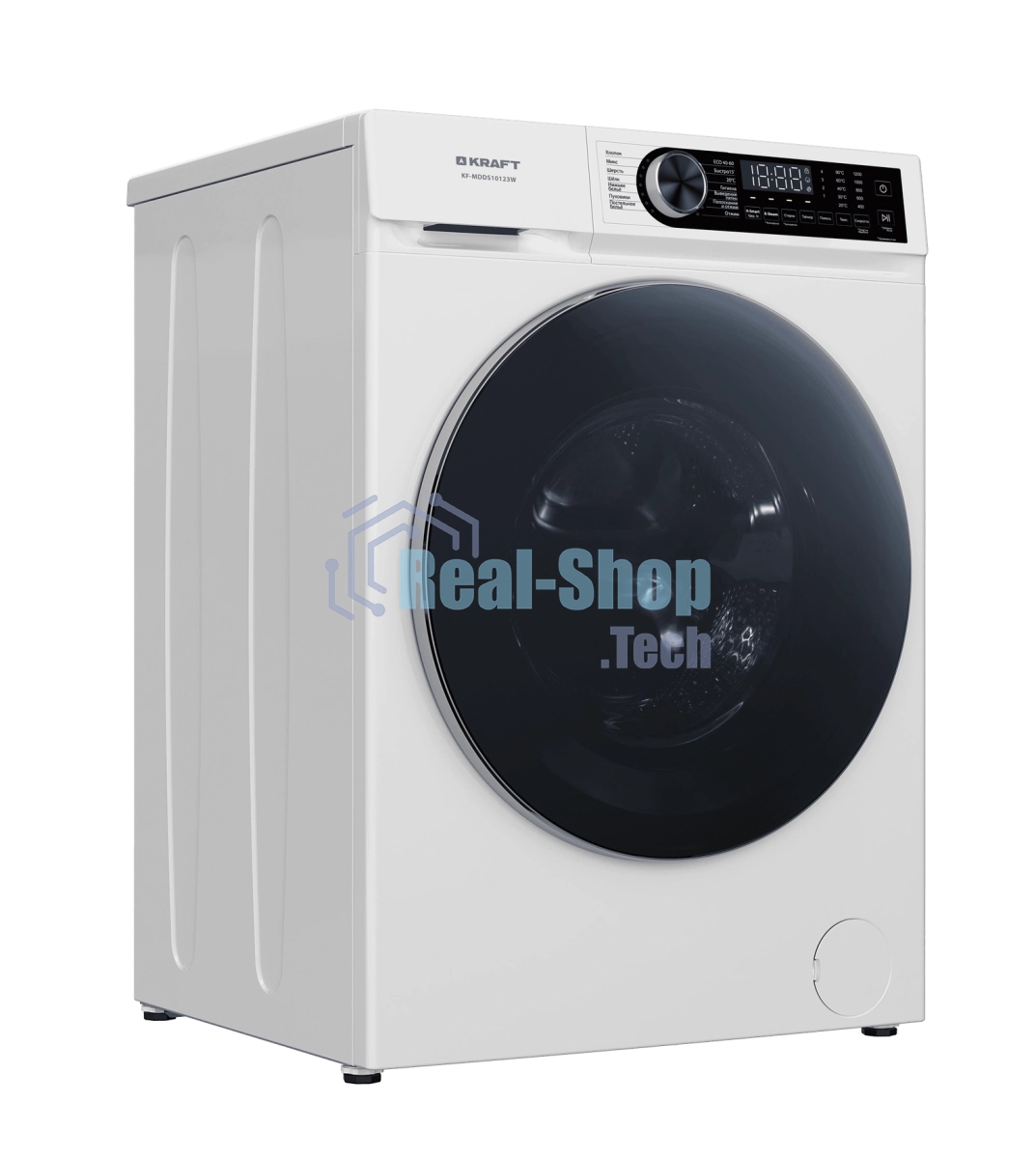 Стиральная машина Kraft KF-MDDS10123W белый, загрузка фронтальная 10.5 кг, 1200 об/мин, класс A+++
