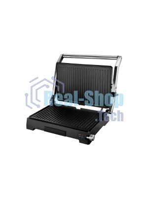 Гриль-пресс электрический BRAYER BR2005, 2000 Вт, антиприг.покр.пласт 34x23,5 см, темп 230 С,рег.выс