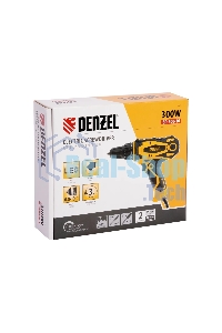 Дрель-шуруповерт сетевая Denzel SD-300-10, 300Вт
