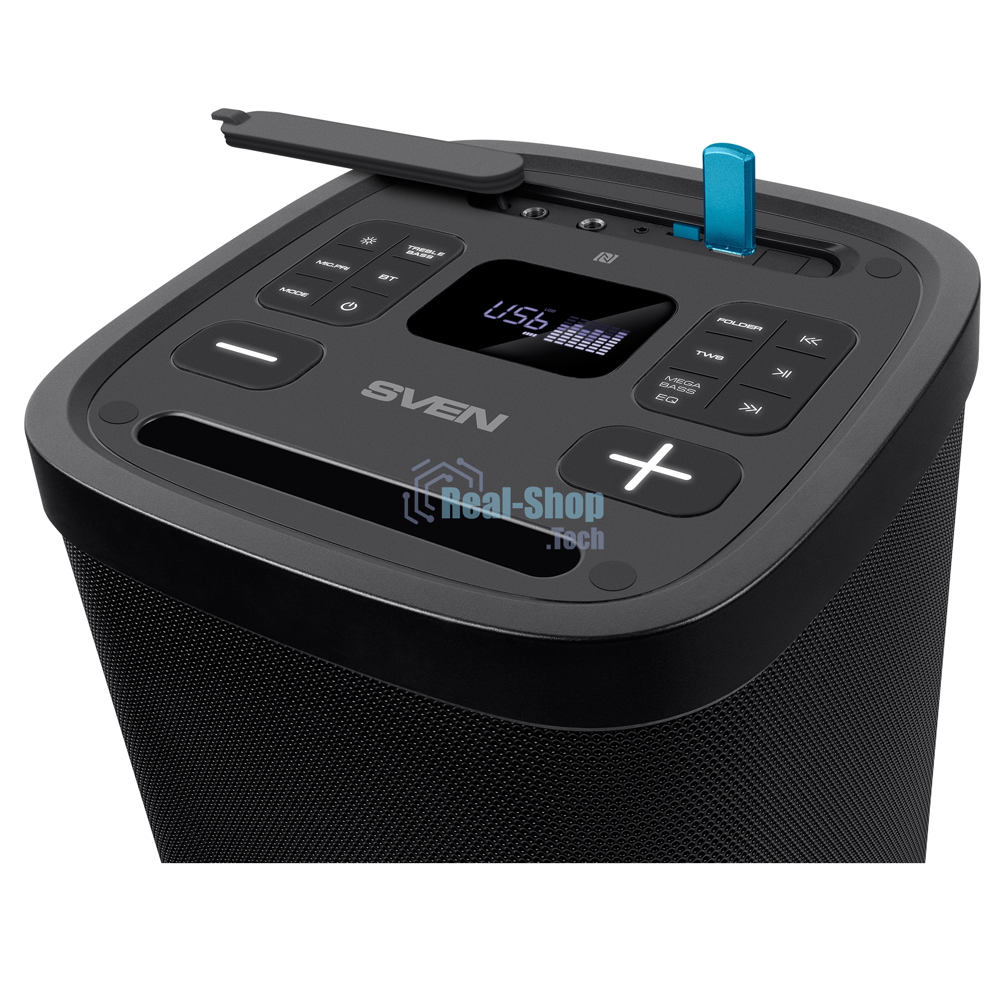 Мобильные колонки SVEN PS-950 2.0 черные 2x80 W Bluetooth