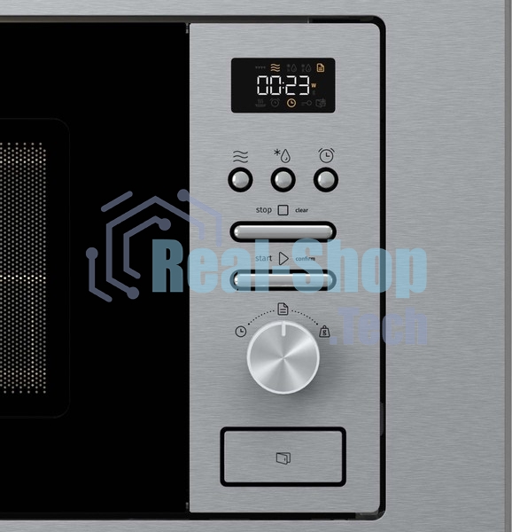 Микроволновая печь встраиваемая Gorenje BM201AG1X нержавеющая сталь, 20 л, 800 Вт, переключатели - поворотный механизм/кнопки