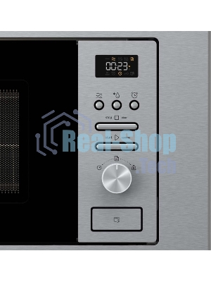 Встраиваемая микроволновая печь Gorenje BM201AG1X нержавеющая сталь, 20 л, 800 Вт, переключатели - поворотный механизм/кнопки
