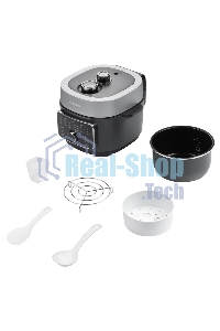 Мультиварка Redmond MP-112 серый, 3 л, 890 Вт, управление - кнопки, поворотный механизм, программ - 20