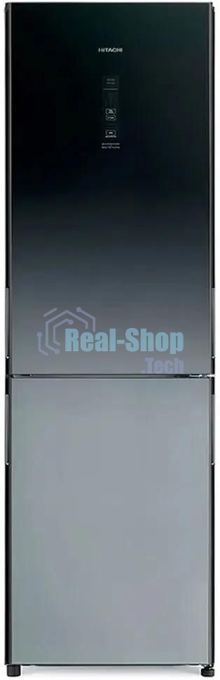 Холодильник Hitachi R-BG410PUC6X XGR серый двухкамерный 215/105л морозилка снизу, No Frost