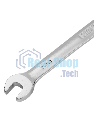 Ключ комбинированный трещоточный Denzel 7 мм, CrV, матовый хром