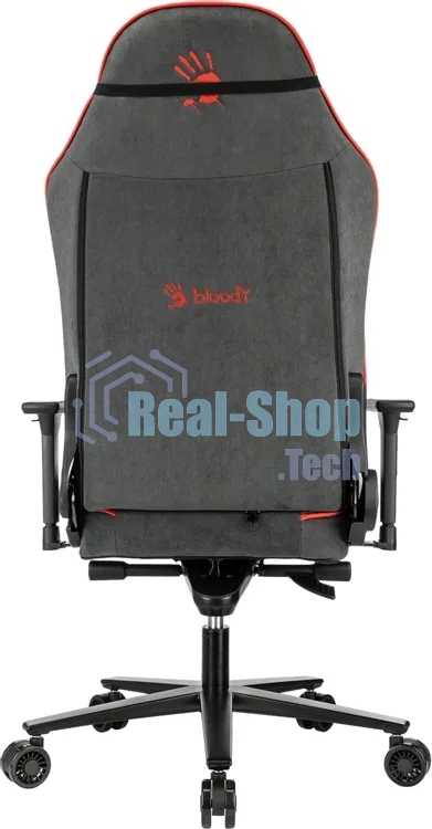 Кресло игровое A4Tech Bloody GC-680 серый/черный искусственная замша с подголов. крестов. металл