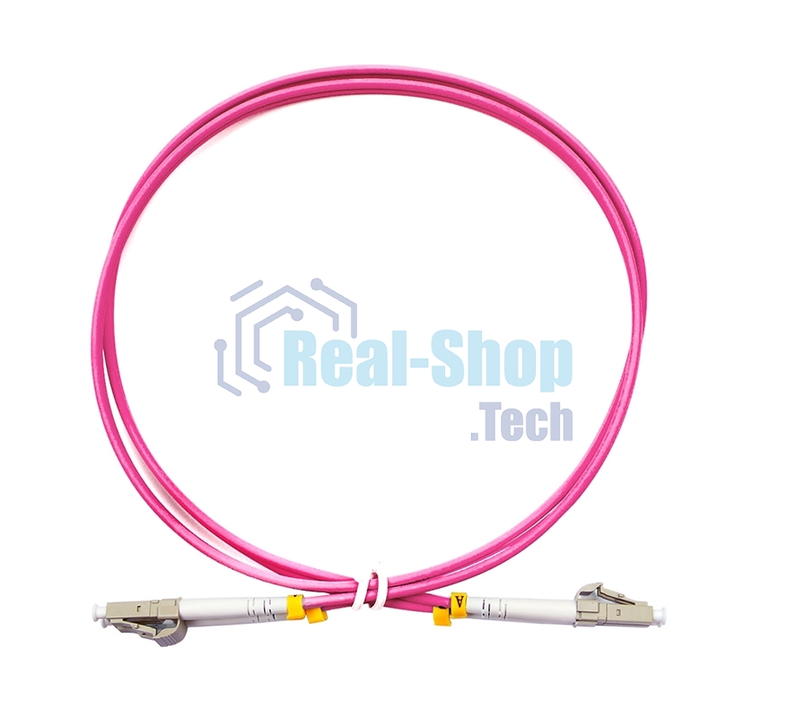 Патч-корд оптический Cabeus FOP-50-OM4-LC-LC-0,5m duplex LC-LC 50/125 mm OM4 0,5м LSZH