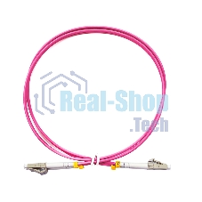 Патч-корд оптический Cabeus FOP-50-OM4-LC-LC-0,5m duplex LC-LC 50/125 mm OM4 0,5м LSZH