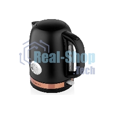 Чайник электрический BRAYER BR1005BK 2200Вт.1,7 л, STRIX, сталь окраш, термометр, черный