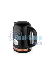 Чайник электрический BRAYER BR1005BK 2200Вт.1,7 л, STRIX, сталь окраш, термометр, черный