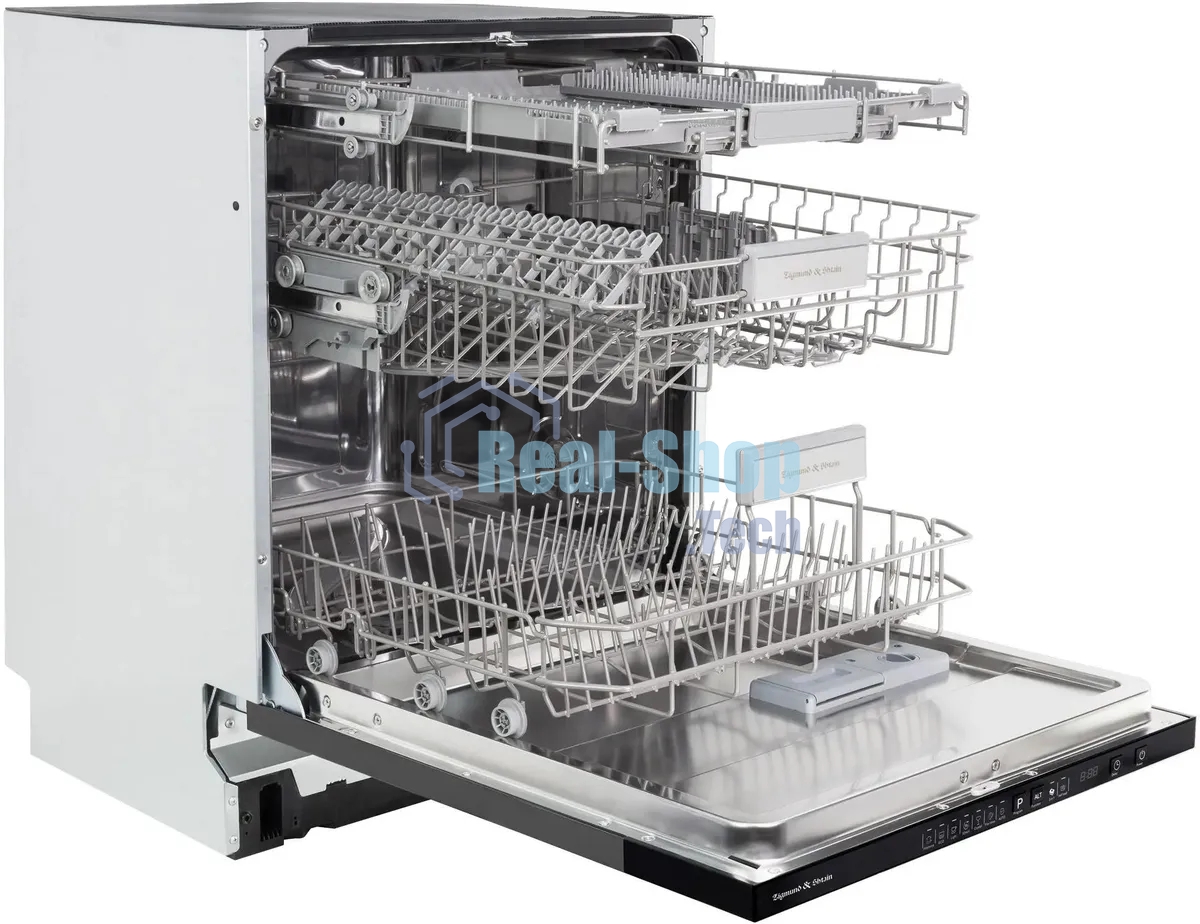 Встраиваемая посудомоечная машина Zigmund & Shtain DW 308.6, черный, 59.6 см, 14 компл., 49 дБ, класс A++