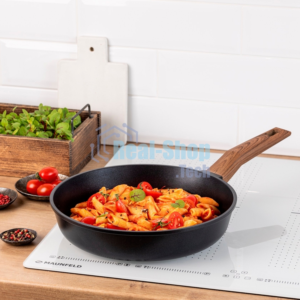 Сковорода Maunfeld ALVA MF28LV01FP из литого алюминия, 28 см