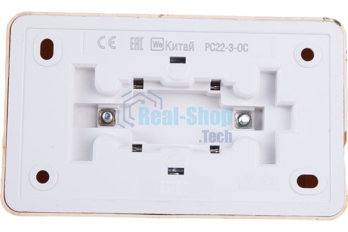 Розетка 2-м ОП Октава 16А РС22-3-ОС с заземл. сосна ИЭК ERO21-K03-16-DC