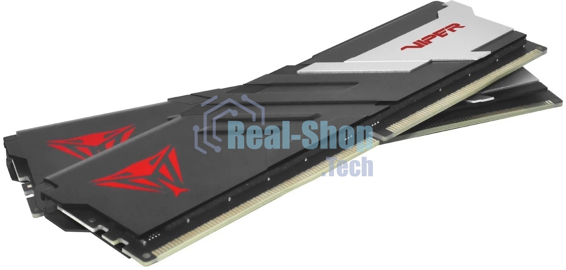 Оперативная память Patriot Memory Viper Venom, DDR5, 48Gb (2x24GB), 6000 MHz, CL30, DIMM, с радиатором, черный
