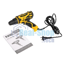 Дрель-шуруповерт сетевая Denzel SD-300-10, 300Вт