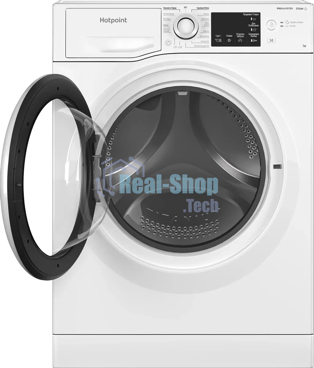 Стиральная машина Hotpoint NSB 7239 W VE RU белый, загр. фронтальная макс.: 7 кг 1200 об/мин класс: А